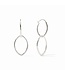 JULIE VOS Fleur-de-Lis 2-in-1 Earring Silver