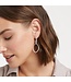 JULIE VOS Fleur-de-Lis 2-in-1 Earring Silver