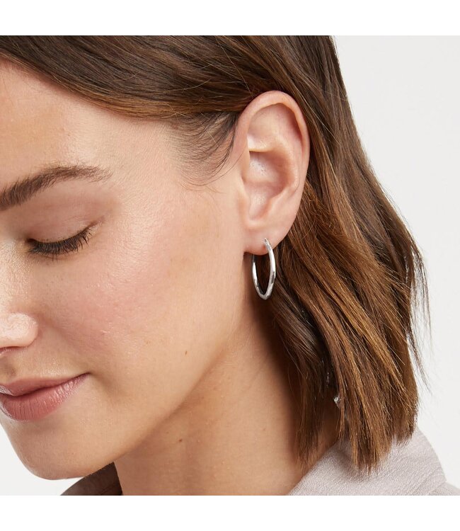 JULIE VOS Fleur-de-Lis 2-in-1 Earring Silver