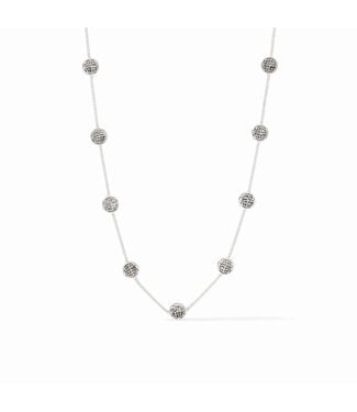 JULIE VOS Valencia Delicate Station Necklace Silver