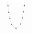 JULIE VOS Valencia Delicate Station Necklace Silver