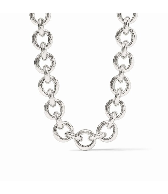 JULIE VOS Cannes Link Necklace Silver