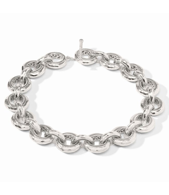 JULIE VOS Cannes Link Necklace Silver
