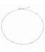 JULIE VOS Celeste Delicate Station Necklace Silver Cubic Zirconia