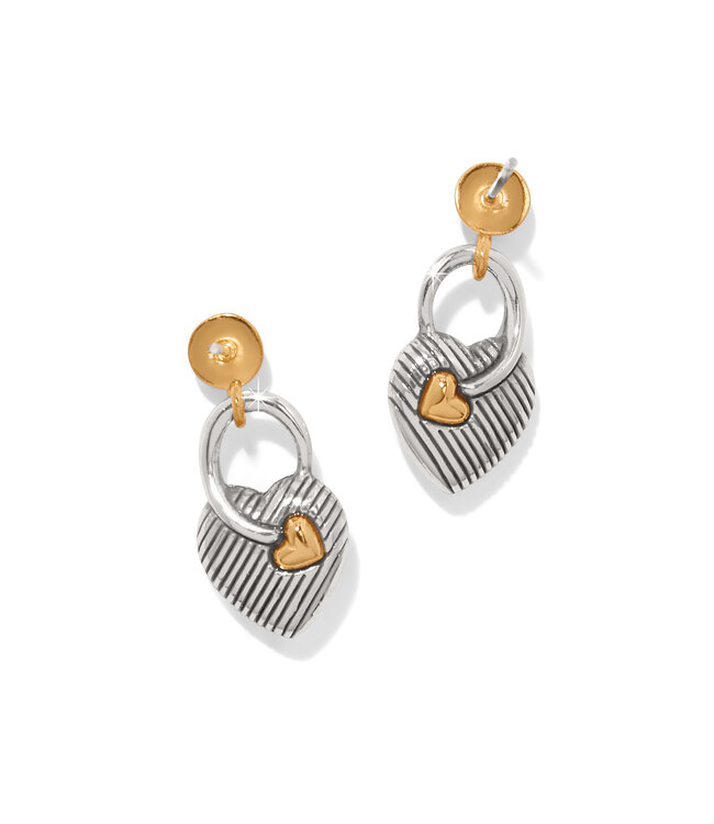 BRIGHTON One Heart Post Drop Earrings