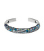 BRIGHTON Trust Your Journey Blues Double Hinged Bangle