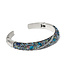 BRIGHTON Trust Your Journey Blues Double Hinged Bangle