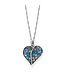 BRIGHTON Trust Your Journey Blues Heart Necklace