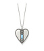 BRIGHTON Pretty Tough Gem Heart Aqua Necklace