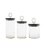 Marble Handle Glass Canister