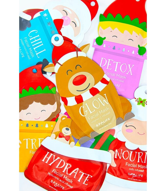 Santa's Squad 6 Piece Sheet Mask Gift Set