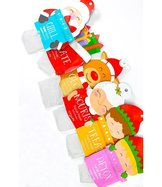 Santa's Squad 6 Piece Sheet Mask Gift Set