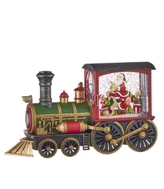 12.25 inch Santa fts List Musical Lighted Water Train