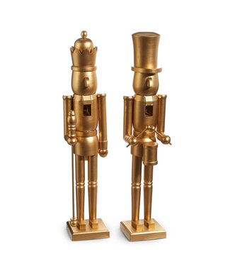 24" Matte Gold Nutcracker