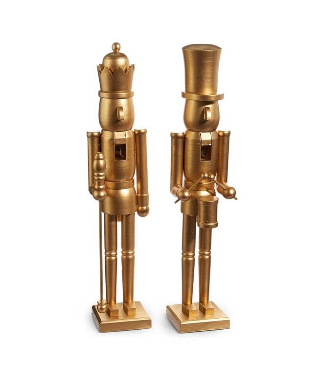 24" Matte Gold Nutcracker