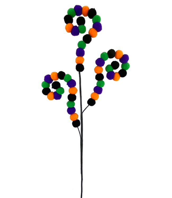 Felt Ball Spiral Curly Spray