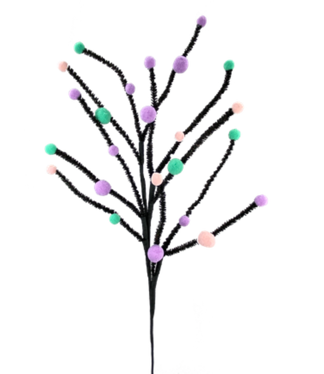 Felt Ball Twig Spray
