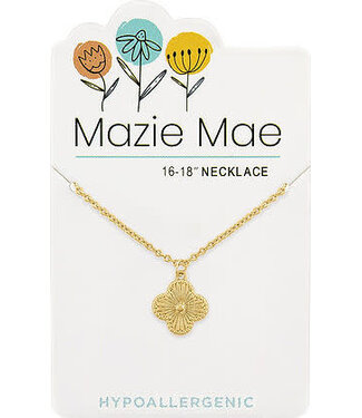 Gold Quatrefoil Mazie Mae Necklace