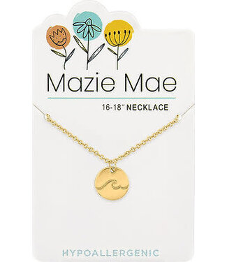 Gold Wave Mazie Mae Necklace