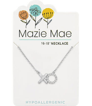 Silver "XO" Mazie Mae Necklace