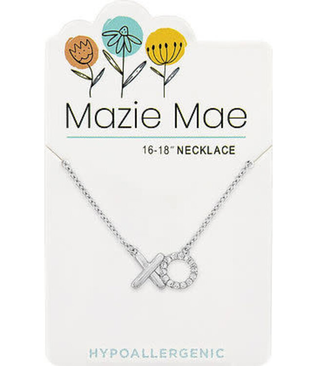 Silver "XO" Mazie Mae Necklace