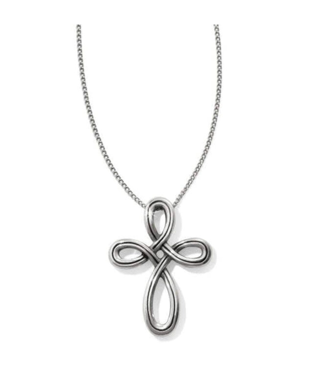 BRIGHTON Interlok Petite Cross Necklace