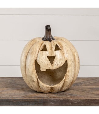 15" White Big Mouth Pumpkin