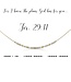 DOT & DASH Jeremiah 29:11 Necklace