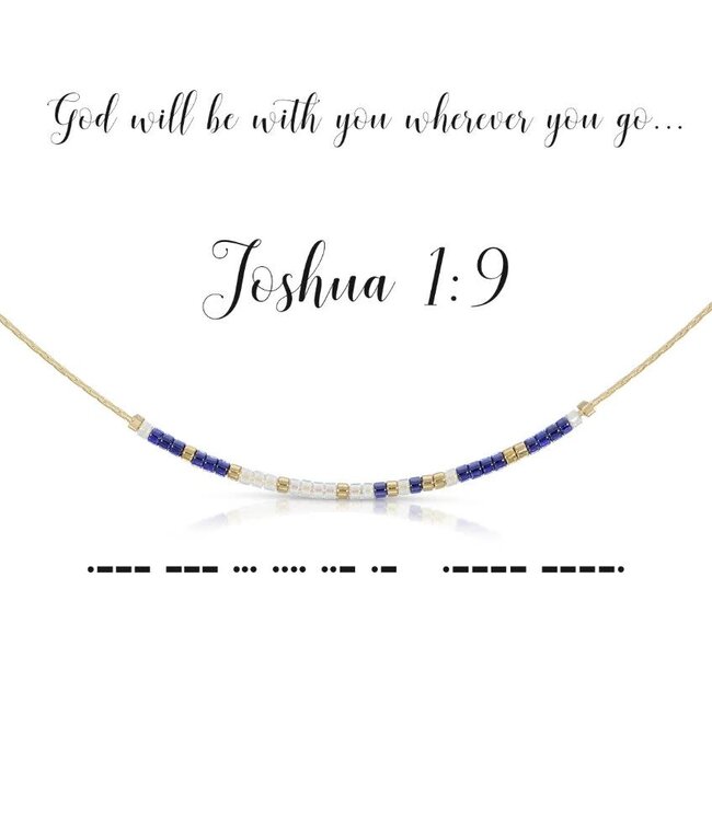 DOT & DASH Joshua 1:9 Necklace