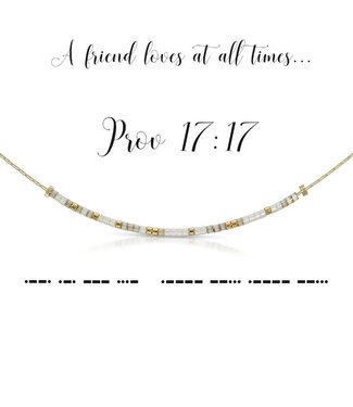 DOT & DASH Proverbs 17:17 Necklace