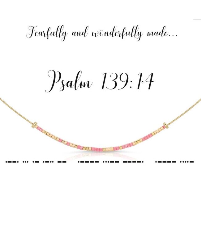 DOT & DASH Psalm 139:14 Necklace
