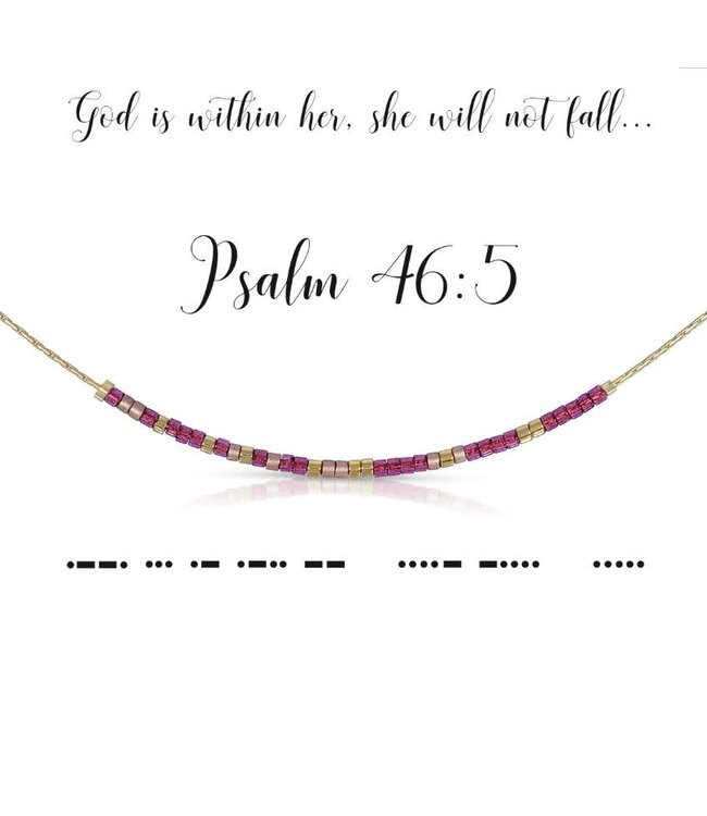 DOT & DASH Psalm 46:5 Necklace