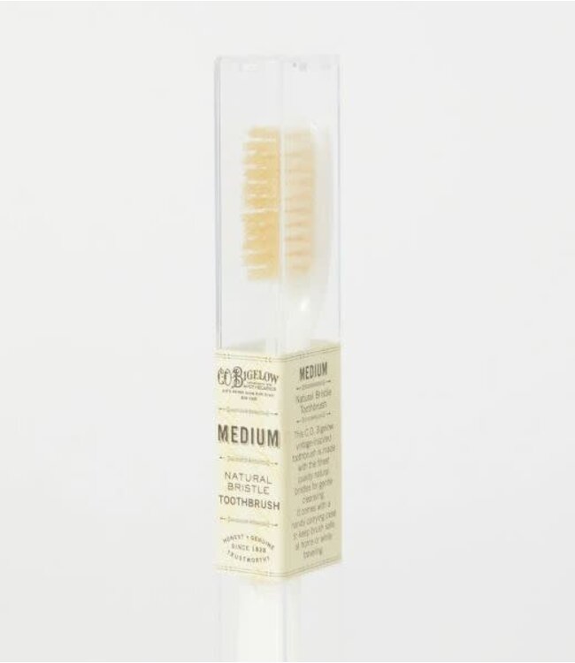 Natural Bristle Toothbrush - Medium Ivory