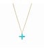 JULIE VOS Gumdrop Cross Delicate Necklace