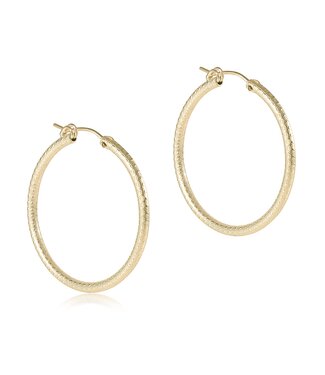 ENEWTON Round Gold 1.25" Hoop - Textured