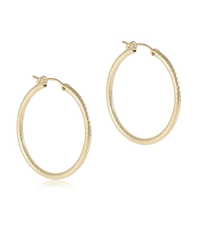 ENEWTON Round Gold 1.25" Hoop - Textured