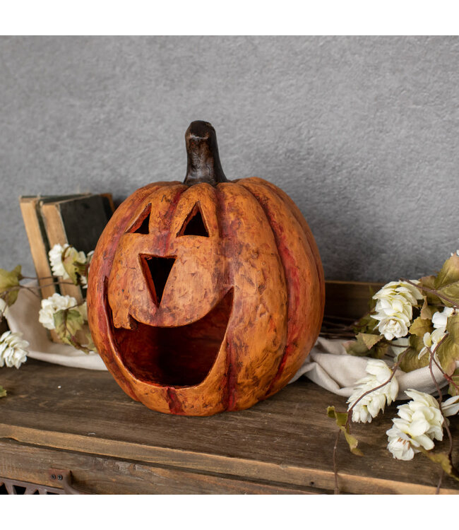 11" Orange Big Mouth Pumpkin