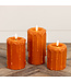 Orange 3D Flame Pillar Candle