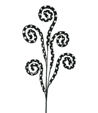 Fabric Polkadot Spiral Curly Spray