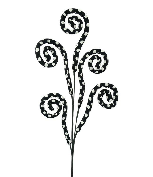 Fabric Polkadot Spiral Curly Spray