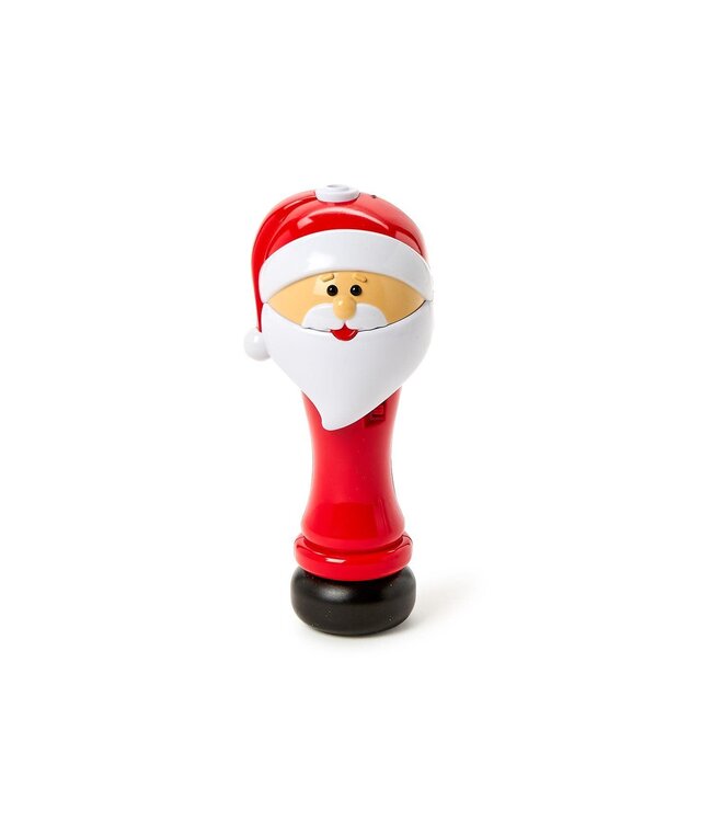 Holiday Bubbles LED Illuminating Santa Bubble Wand Blower