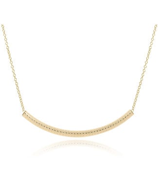 ENEWTON 16" Necklace Gold - Bliss Bar Textured Gold