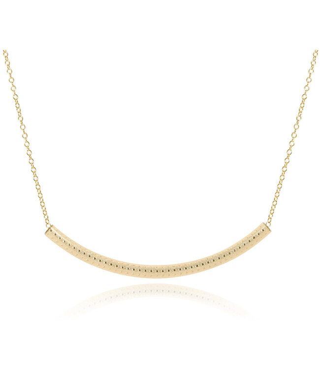 ENEWTON 16" Necklace Gold - Bliss Bar Textured Gold