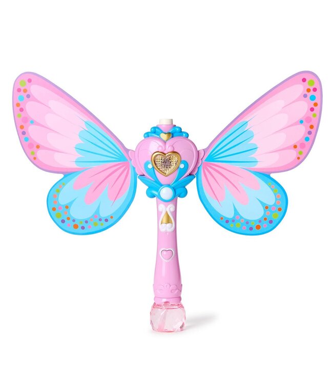 Fairy Butterfly LED Illuminating Bubble Wand Blower  In Gift Box