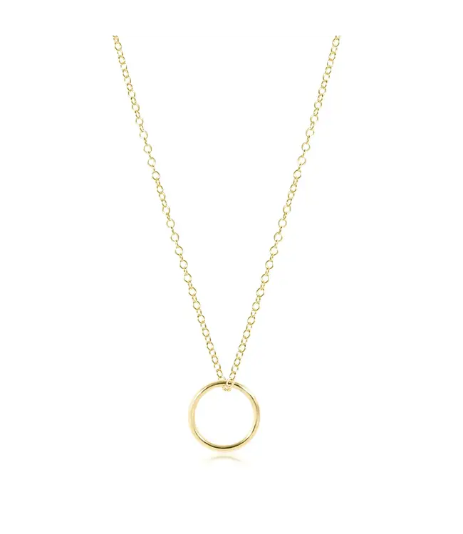 ENEWTON 16" Necklace Gold - Halo Gold Charm