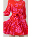 Darline Floral Collins Godet Mini Dress