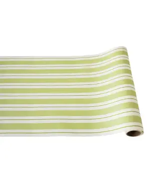 HESTER & COOK Green Awning Stripe Runner