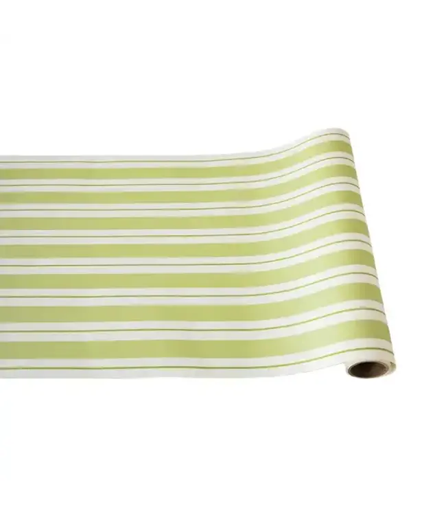 HESTER & COOK Green Awning Stripe Runner