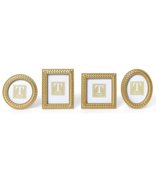 Laurel Wreath Gold Photo Frames - Sold Individually