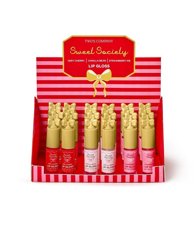 Pretty Bow Lip Gloss Unit In Countertop Display